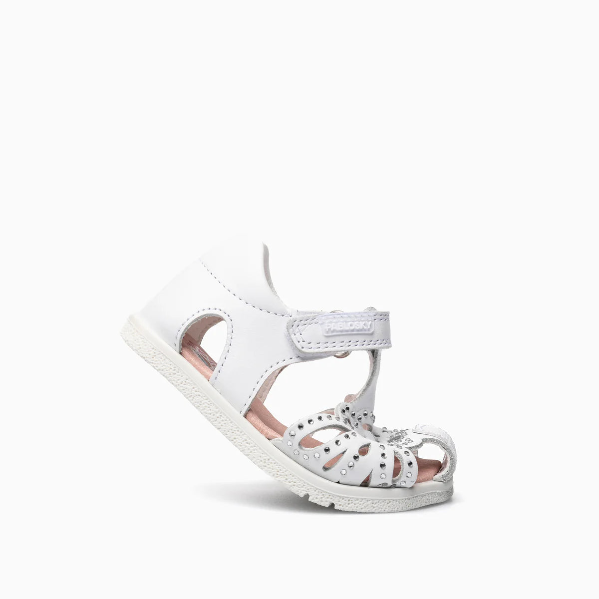 Sandalias barefoot Quizz Blanco  Strass - Pablosky