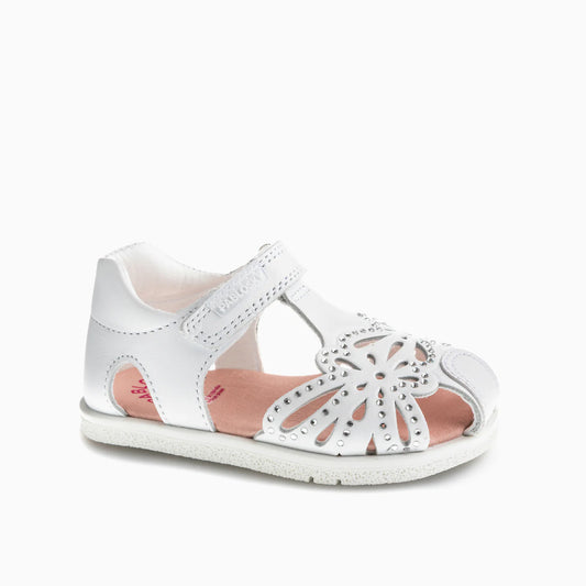 Sandalias barefoot Quizz Blanco  Strass - Pablosky
