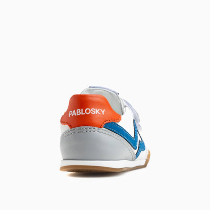 Deportivo tenis barefoot Sun Azul Naranja - Pablosky