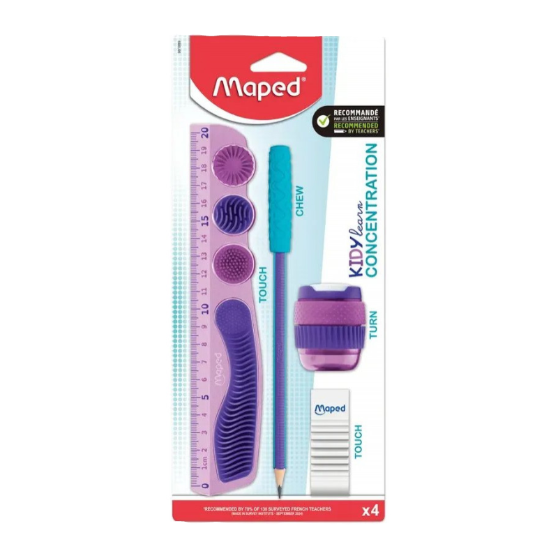 Kit Kidylearn Concentration 4 piezas morado - Maped