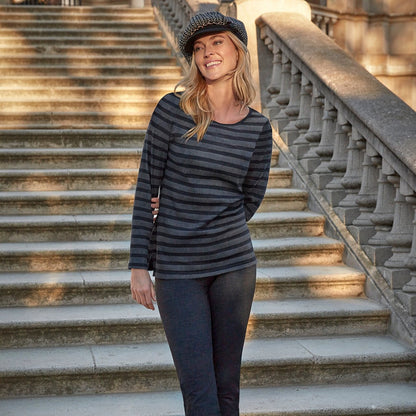 Legging Pants Blue Cheviot Janira