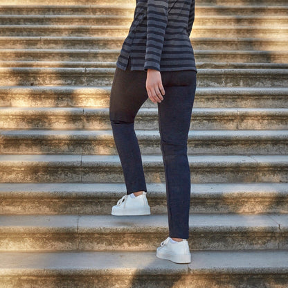 Legging Pants Blue Cheviot Janira