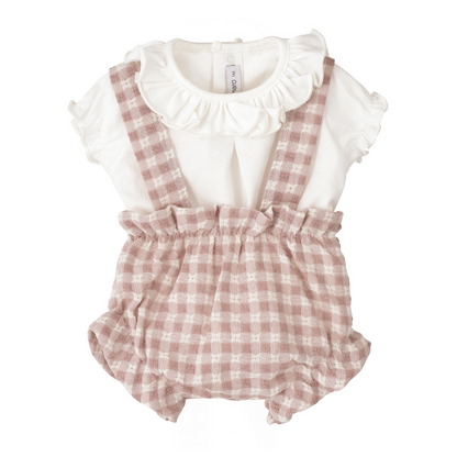 Conjunto pololo Egeo vichy rosa - Calamaro