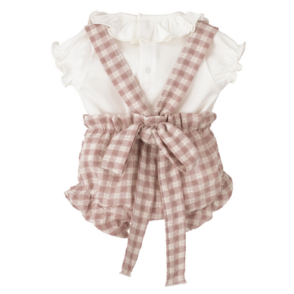 Conjunto pololo Egeo vichy rosa - Calamaro