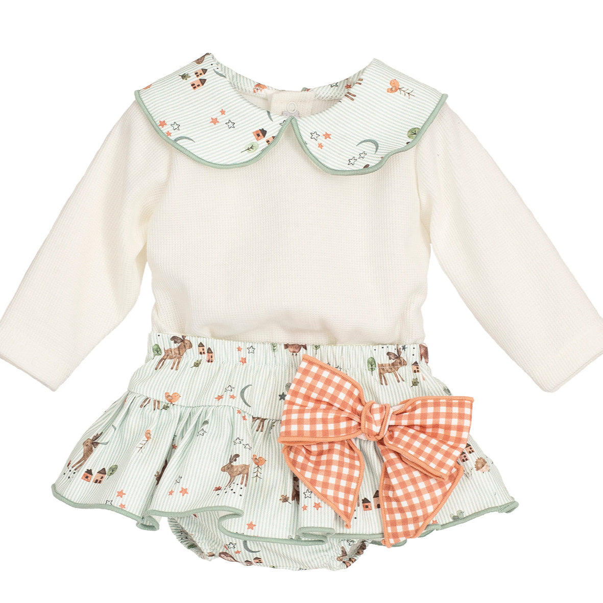 Conjunto Bebe Niña Pololo Simún Verde - Calamaro