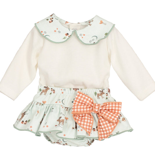 Conjunto Bebe Niña Pololo Simún Verde - Calamaro