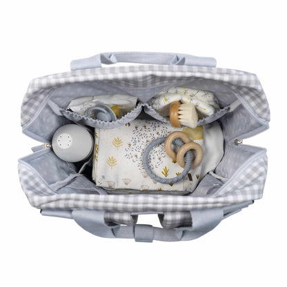 Mochila I Love Vichy gris - Walking Mum