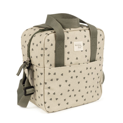 Bolsa térmica corazones Poppy Musgo - Walking Mum