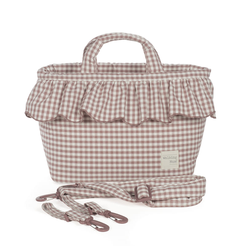 Bolso canastilla Praliné Vichy Moka - Walking Mum