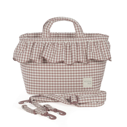 Bolso canastilla Praliné Vichy Moka - Walking Mum