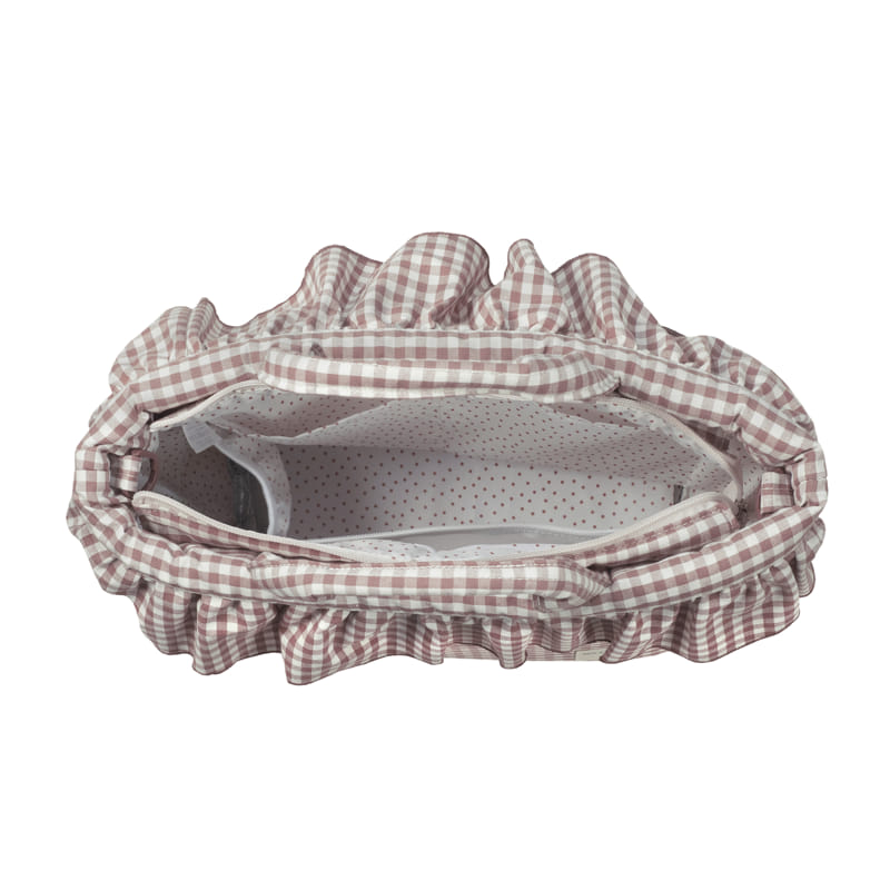 Bolso canastilla Praliné Vichy Moka - Walking Mum