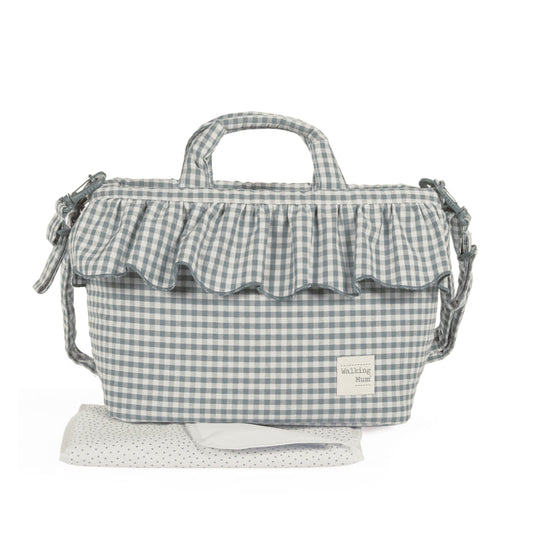 Bolso canastilla Praliné Vichy Matcha - Walking Mum
