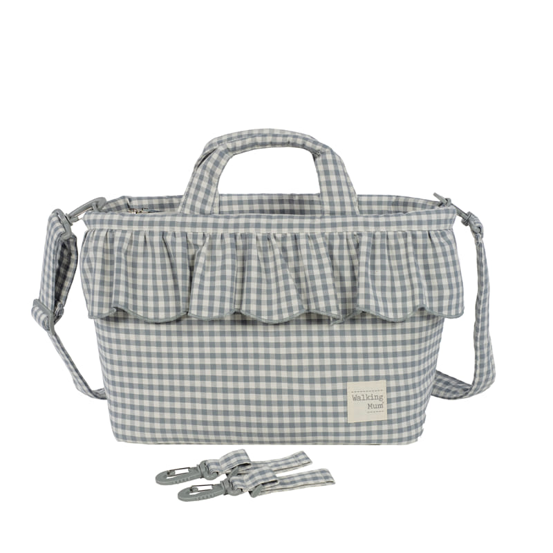 Bolso canastilla Praliné Vichy Matcha - Walking Mum