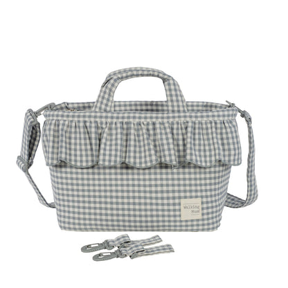 Bolso canastilla Praliné Vichy Matcha - Walking Mum