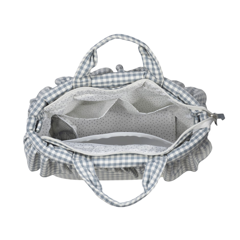 Bolso canastilla Praliné Vichy Matcha - Walking Mum
