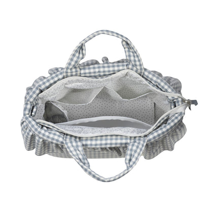 Bolso canastilla Praliné Vichy Matcha - Walking Mum