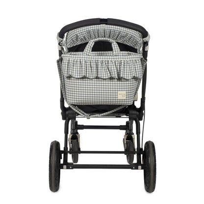 Bolso canastilla Praliné Vichy Matcha - Walking Mum