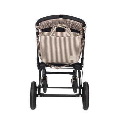 Bolso canastilla Praliné Rayas Moka - Walking Mum