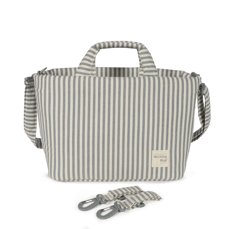 Bolso canastilla Praliné Rayas Matcha - Walking Mum