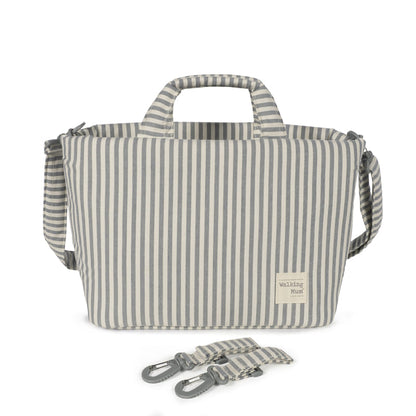 Bolso canastilla Praliné Rayas Matcha - Walking Mum