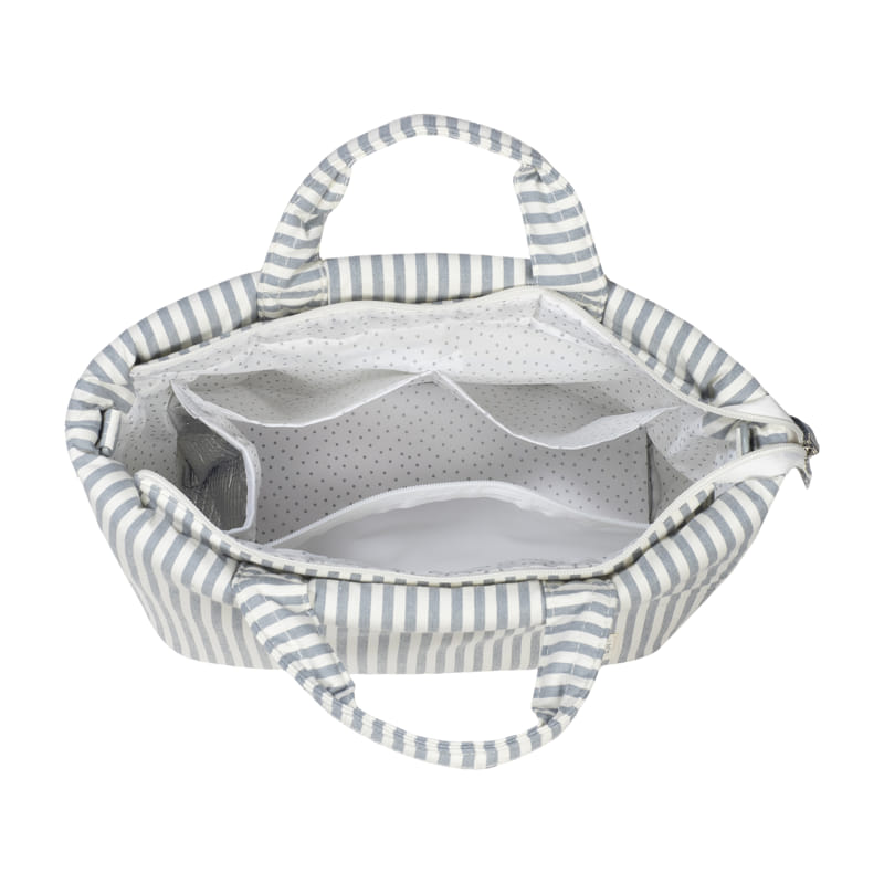 Bolso canastilla Praliné Rayas Matcha - Walking Mum