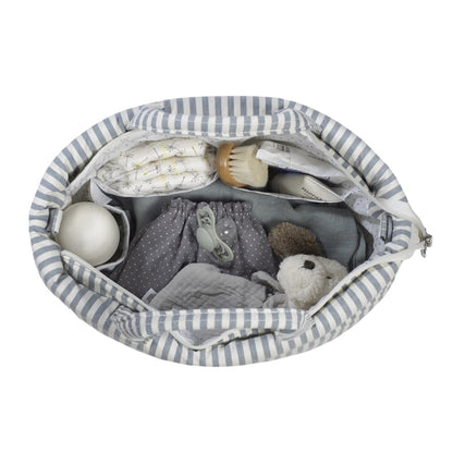 Bolso canastilla Praliné Rayas Matcha - Walking Mum