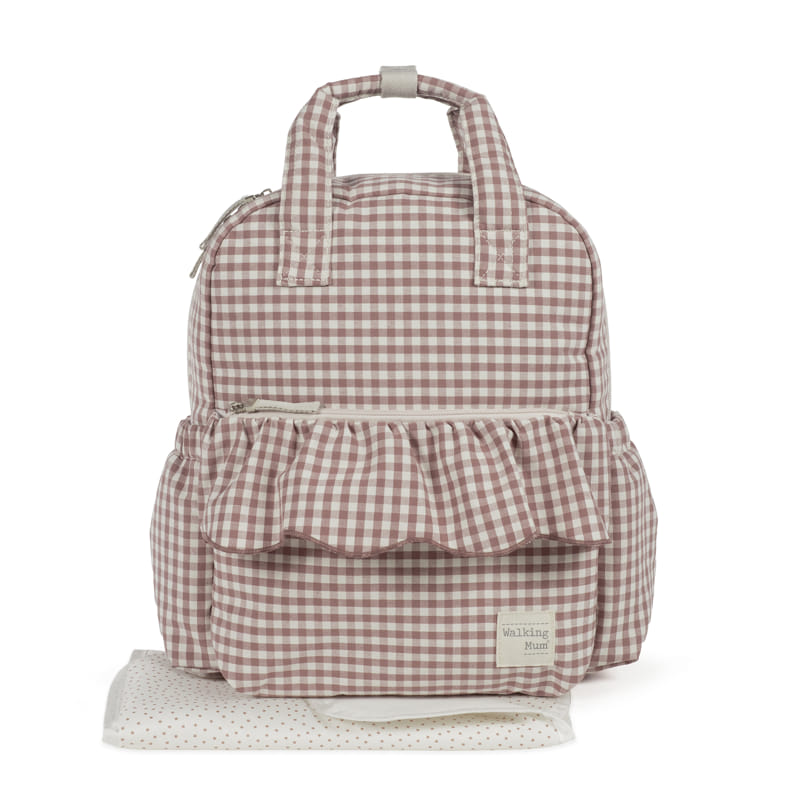 Mochila Praliné Vichy Moka - Walking Mum