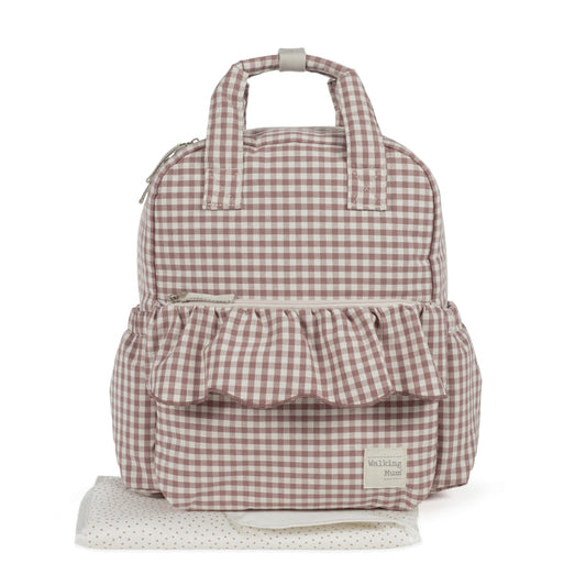 Mochila Praliné Vichy Moka - Walking Mum