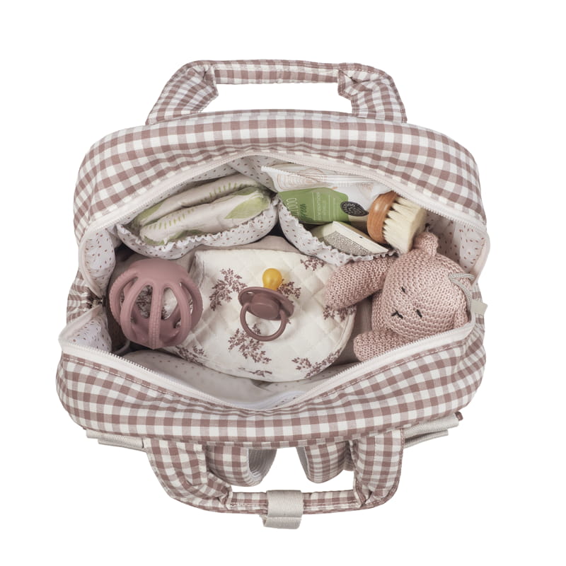 Mochila Praliné Vichy Moka - Walking Mum