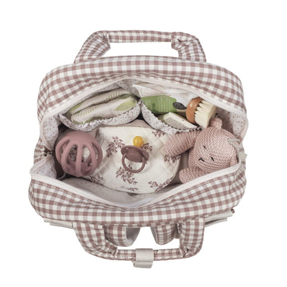 Mochila Praliné Vichy Moka - Walking Mum