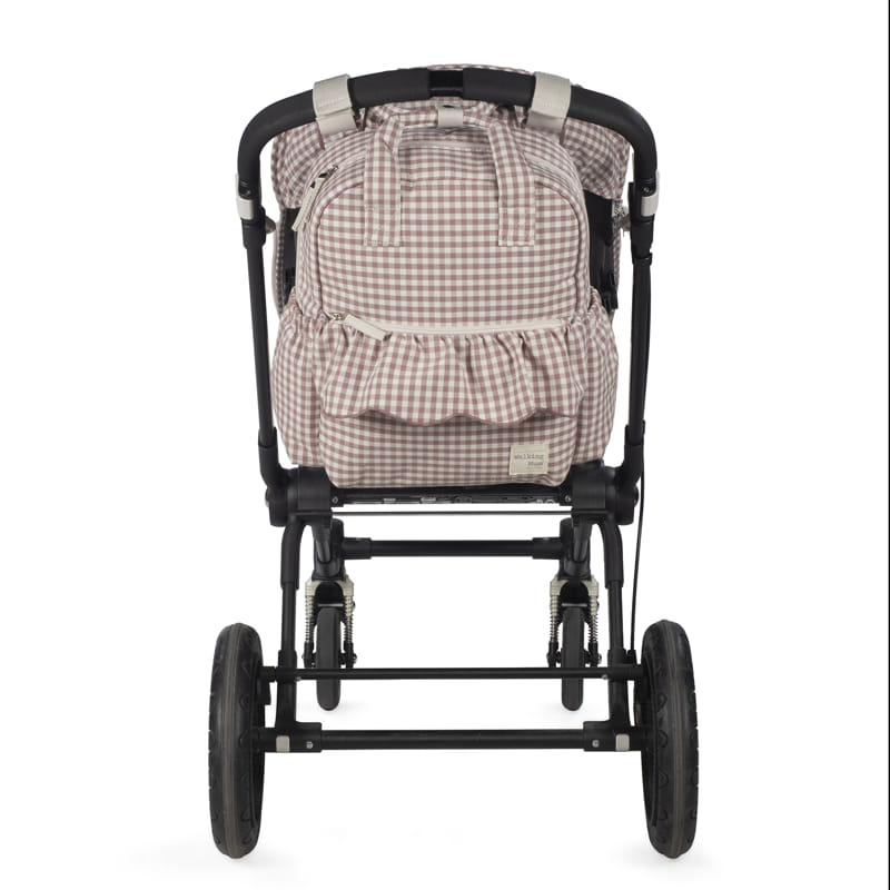 Mochila Praliné Vichy Moka - Walking Mum