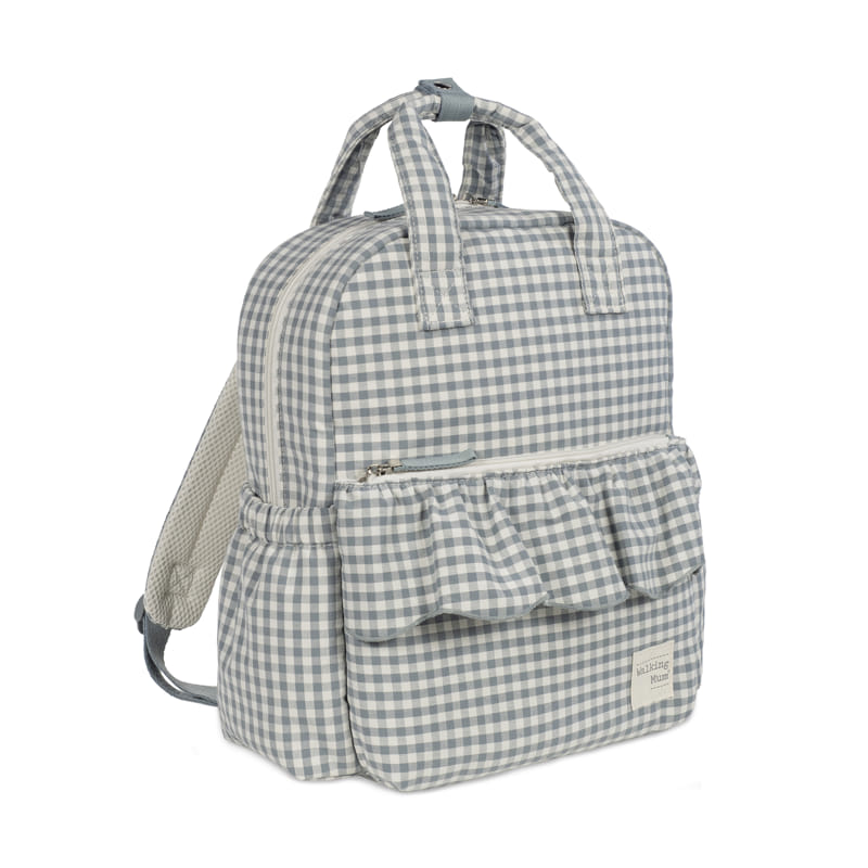 Mochila Praliné Vichy Matcha - Walking Mum