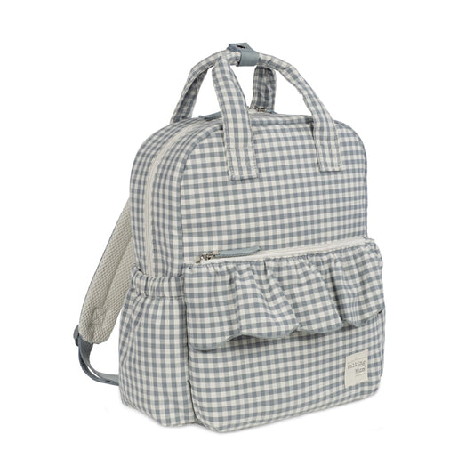Mochila Praliné Vichy Matcha - Walking Mum