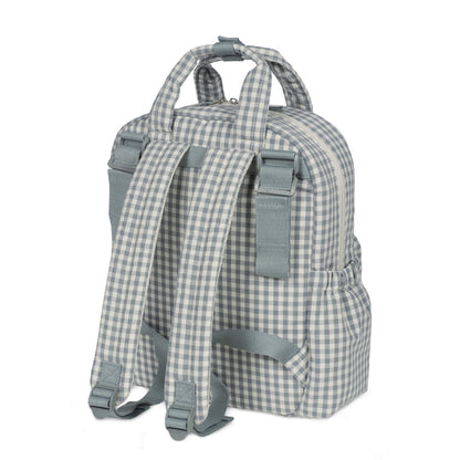 Mochila Praliné Vichy Matcha - Walking Mum