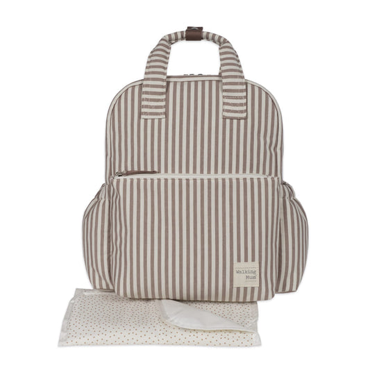 Mochila Praliné Rayas Moka - Walking Mum