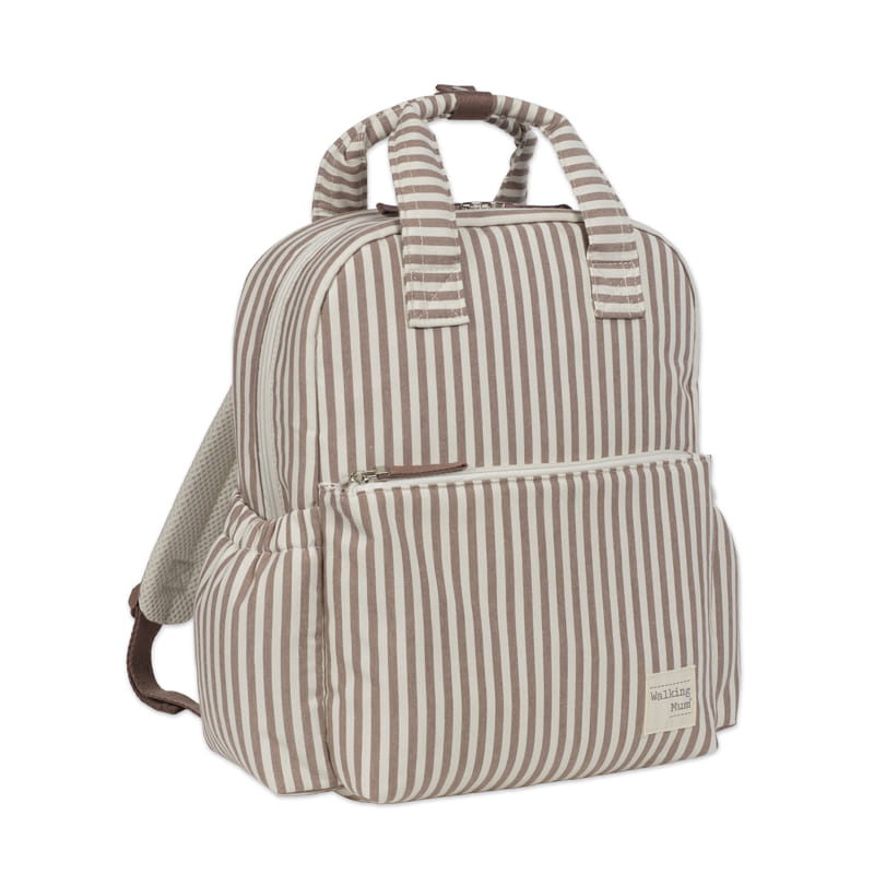 Mochila Praliné Rayas Moka - Walking Mum