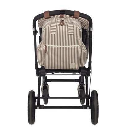 Mochila Praliné Rayas Moka - Walking Mum