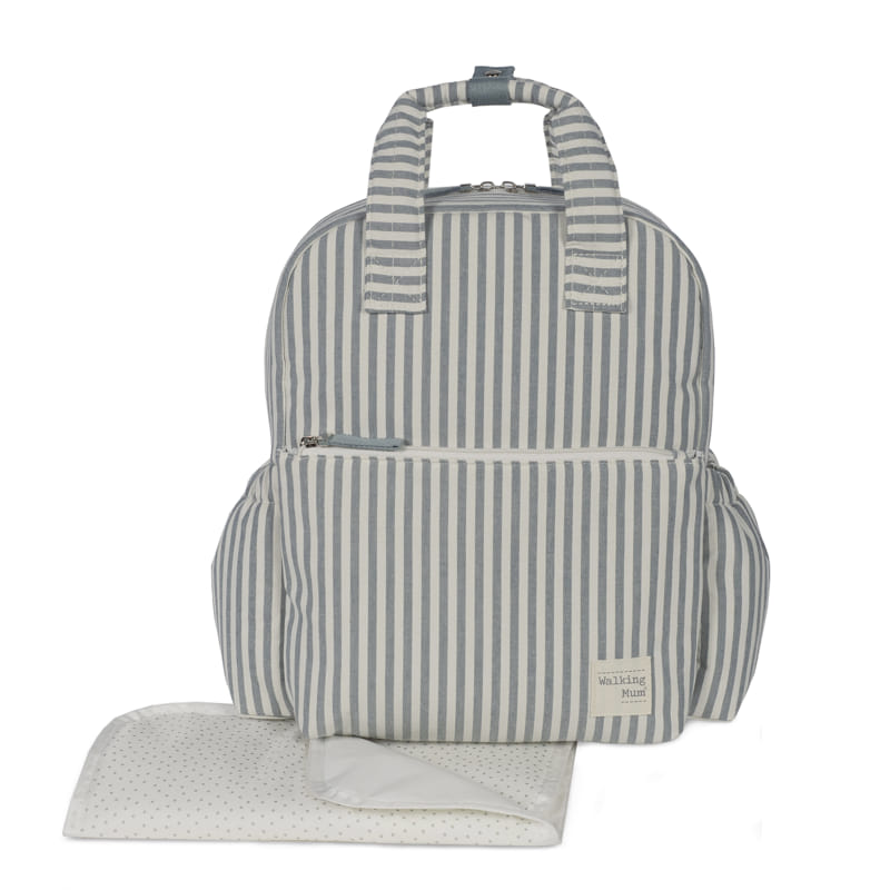 Mochila Praliné Rayas Matcha - Walking Mum
