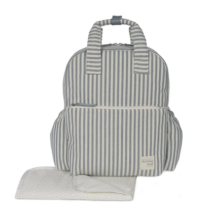 Mochila Praliné Rayas Matcha - Walking Mum