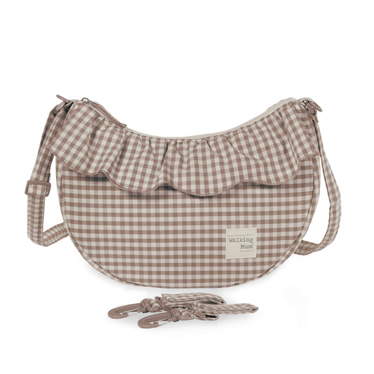 Bolso Crossbody Góndola Praliné Vichy Moka - Walking Mum