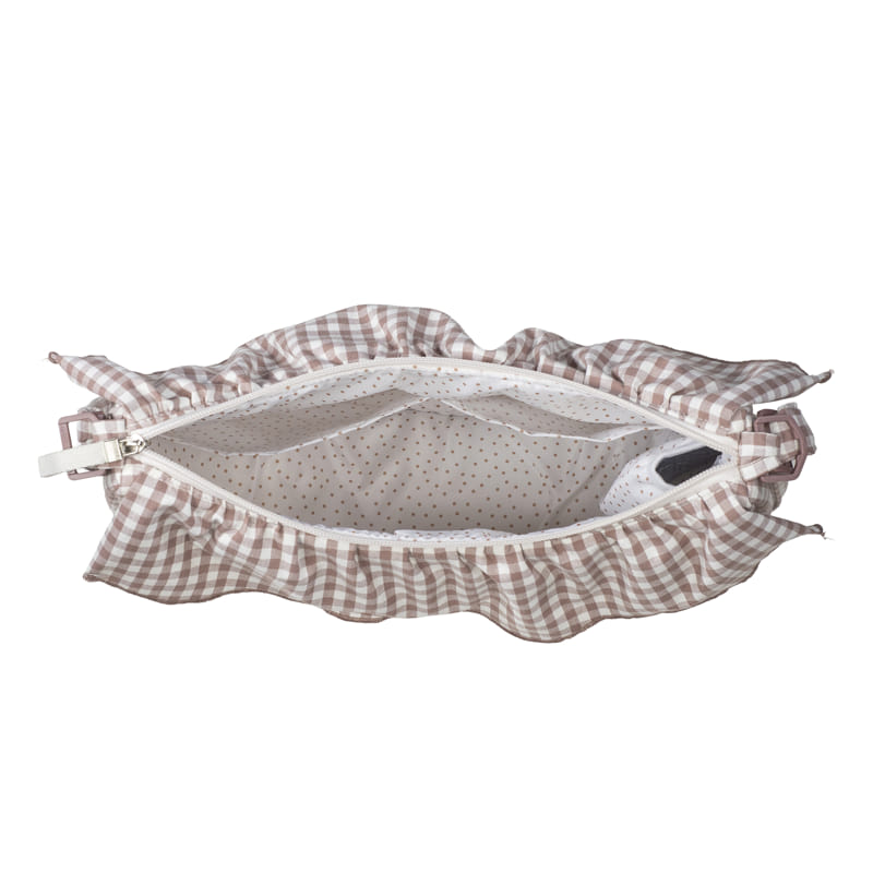 Bolso Crossbody Góndola Praliné Vichy Moka - Walking Mum