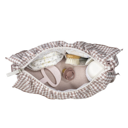 Bolso Crossbody Góndola Praliné Vichy Moka - Walking Mum