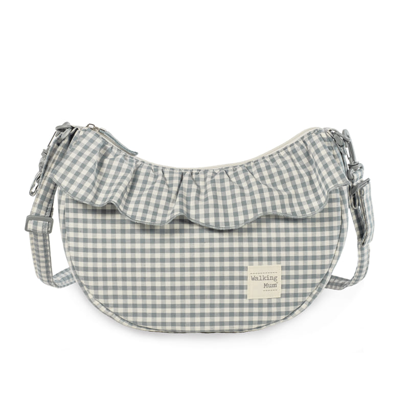 Bolso Crossbody Góndola Praliné Vichy Matcha - Walking Mum