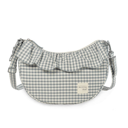 Bolso Crossbody Góndola Praliné Vichy Matcha - Walking Mum