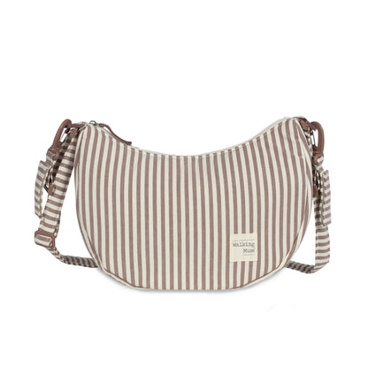 Bolso Crossbody Góndola Praliné Rayas Moka - Walking Mum