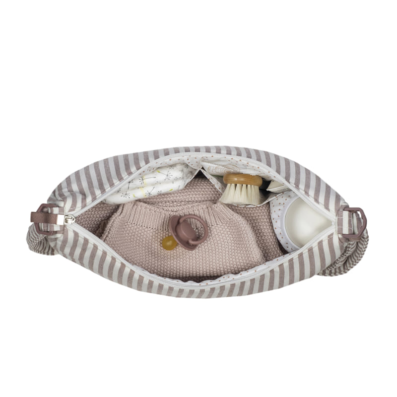 Bolso Crossbody Góndola Praliné Rayas Moka - Walking Mum