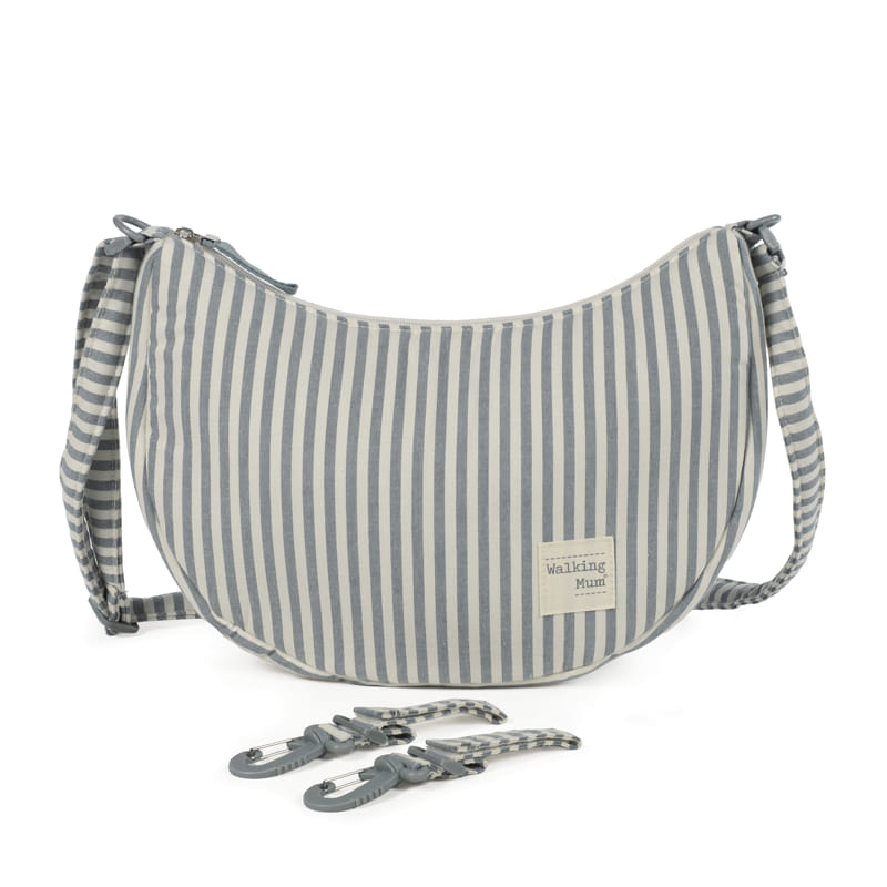 Bolso Crossbody Góndola Praliné Rayas Matcha - Walking Mum