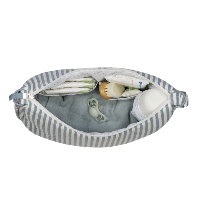 Bolso Crossbody Góndola Praliné Rayas Matcha - Walking Mum