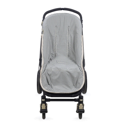 Saco silla entretiempo Praliné Vichy/Rayas Matcha TOG 2,5 - Walking Mum