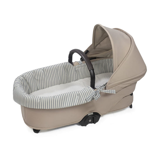 Cubre Cuco Dual + funda colchón Praliné Vichy Matcha - Walking Mum